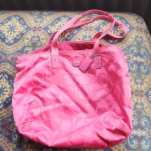 Pink Coach large purse